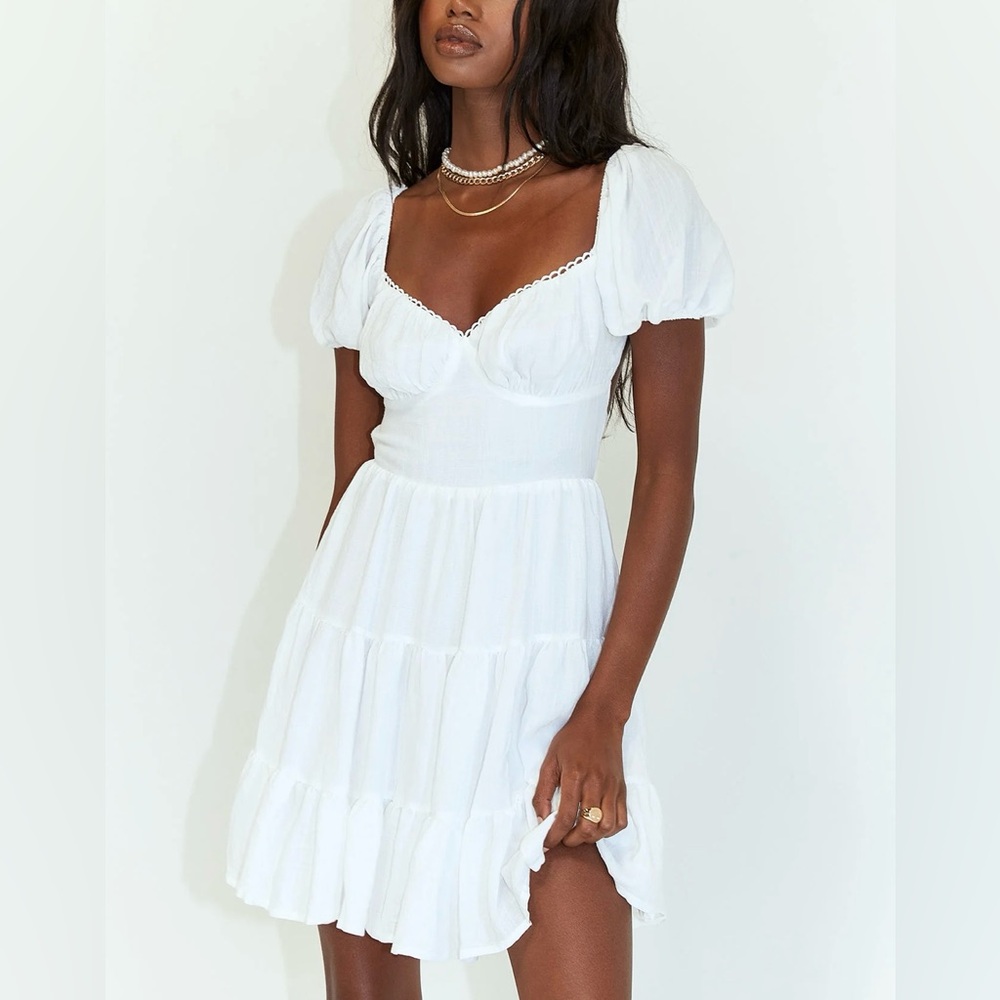 Princess Polly Danny White Mini Dress